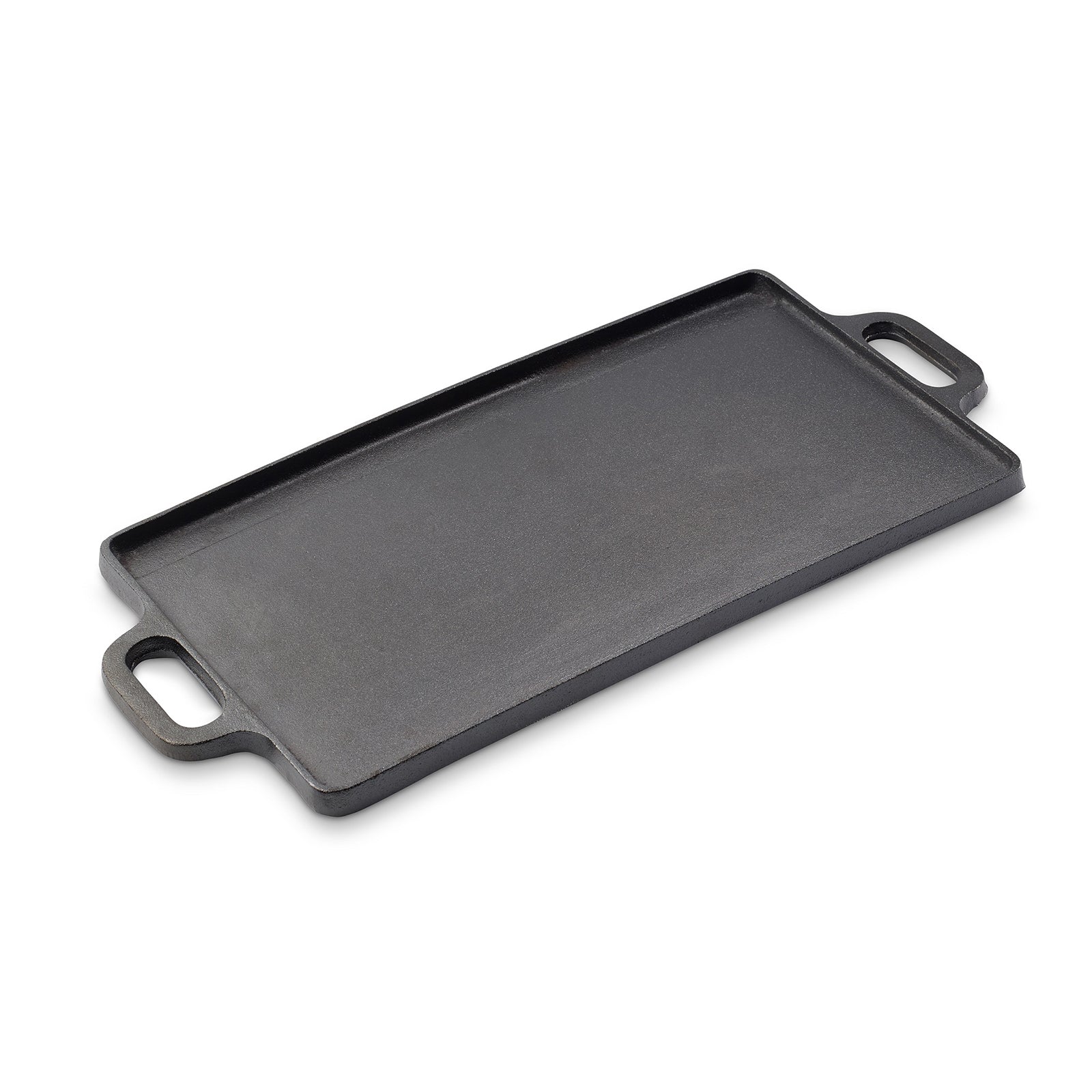 ECHTWERK Grillplatte Big 50,5 × 23 × 1,5 cm aus Gusseisen mit 2 Griffen und Emaille-Beschichtung