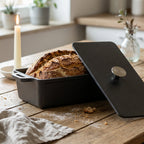 Brotback/Auflaufform aus Gusseisen, Kastenform, Emaille-Beschichtung, 1,5 L