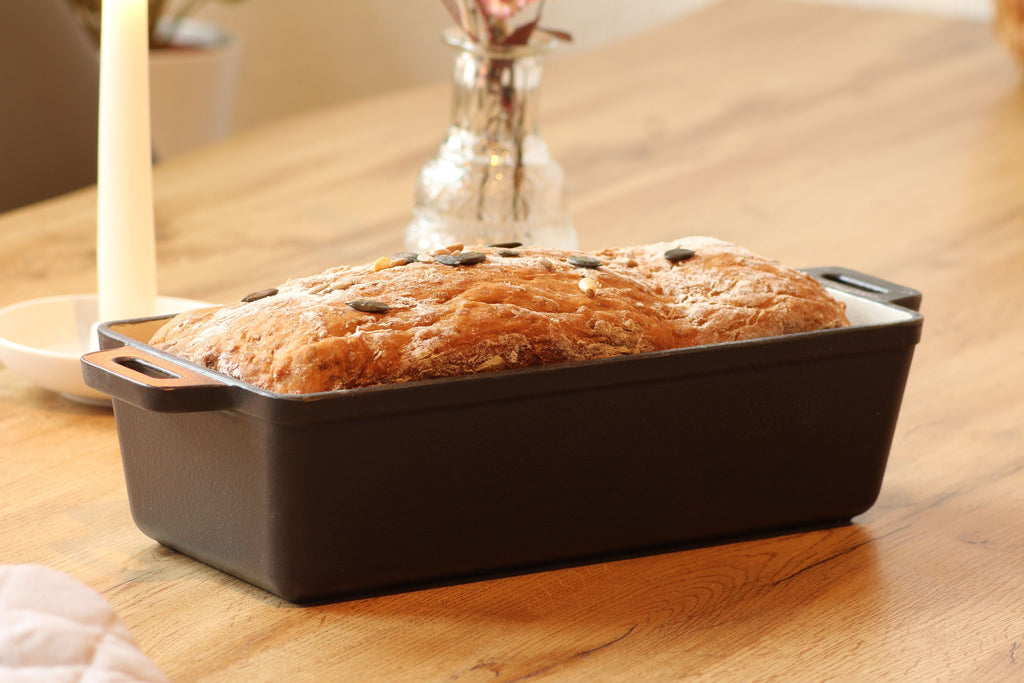 ECHTWERK Brotback/Auflaufform aus Gusseisen 1,5 L