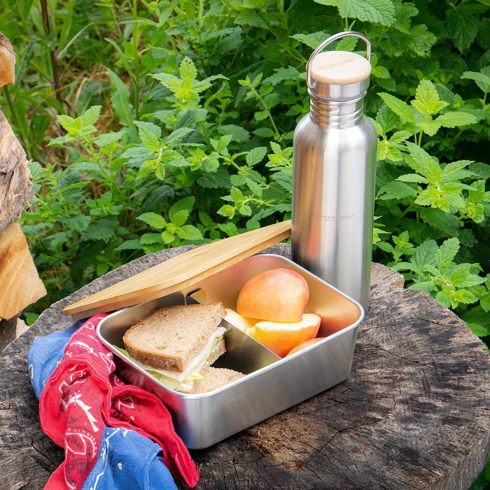 ECHTWERK Praktische Lunchbox aus Edelstahl 1500 ml