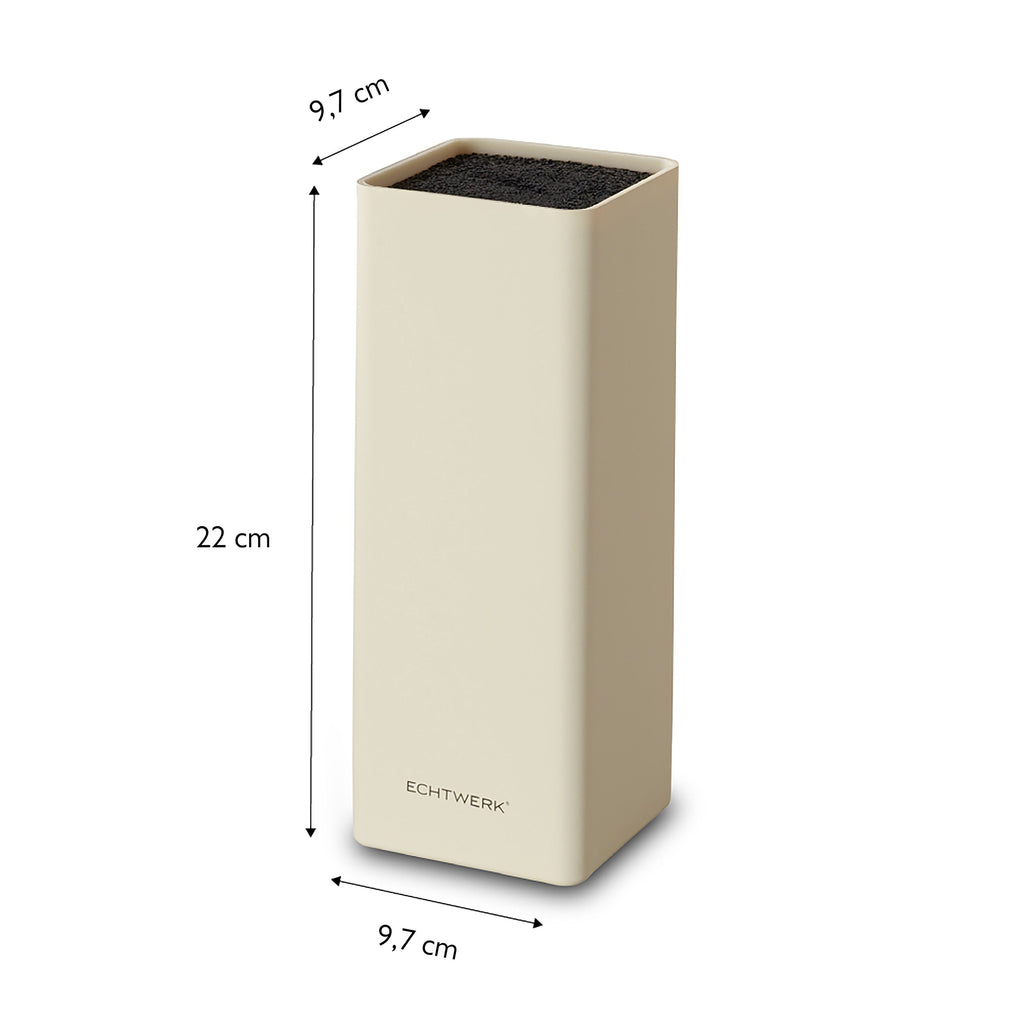 ECHTWERK Universal-Messerblock Square Creme