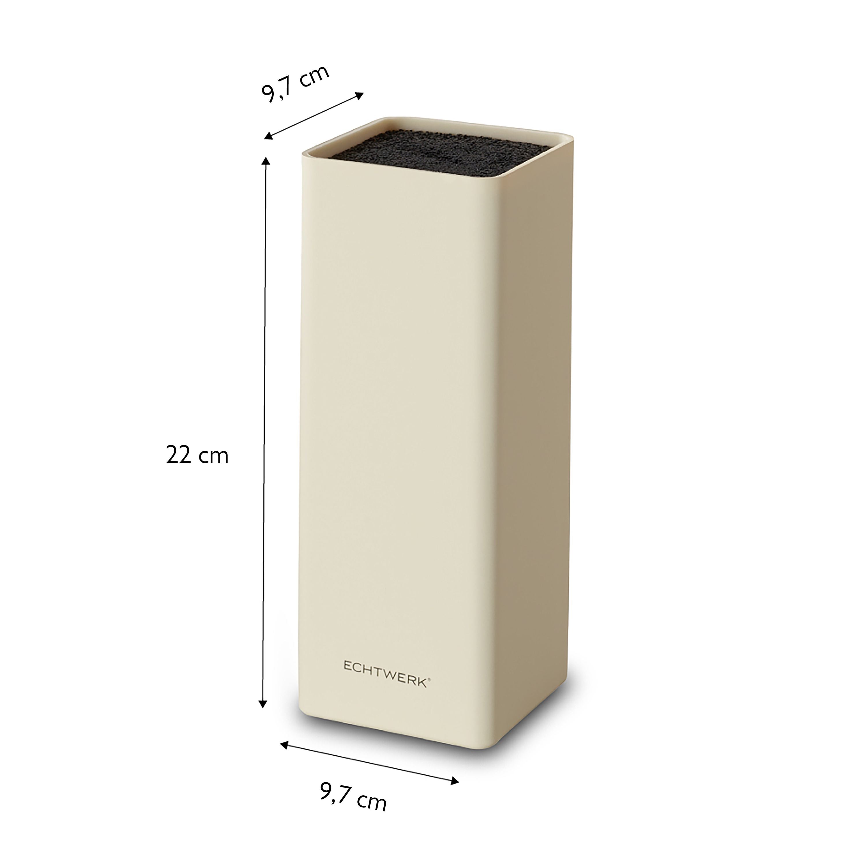 ECHTWERK Universal-Messerblock Square Creme