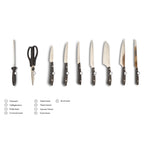 ECHTWERK Messerblock Set "Premium" aus Stahl