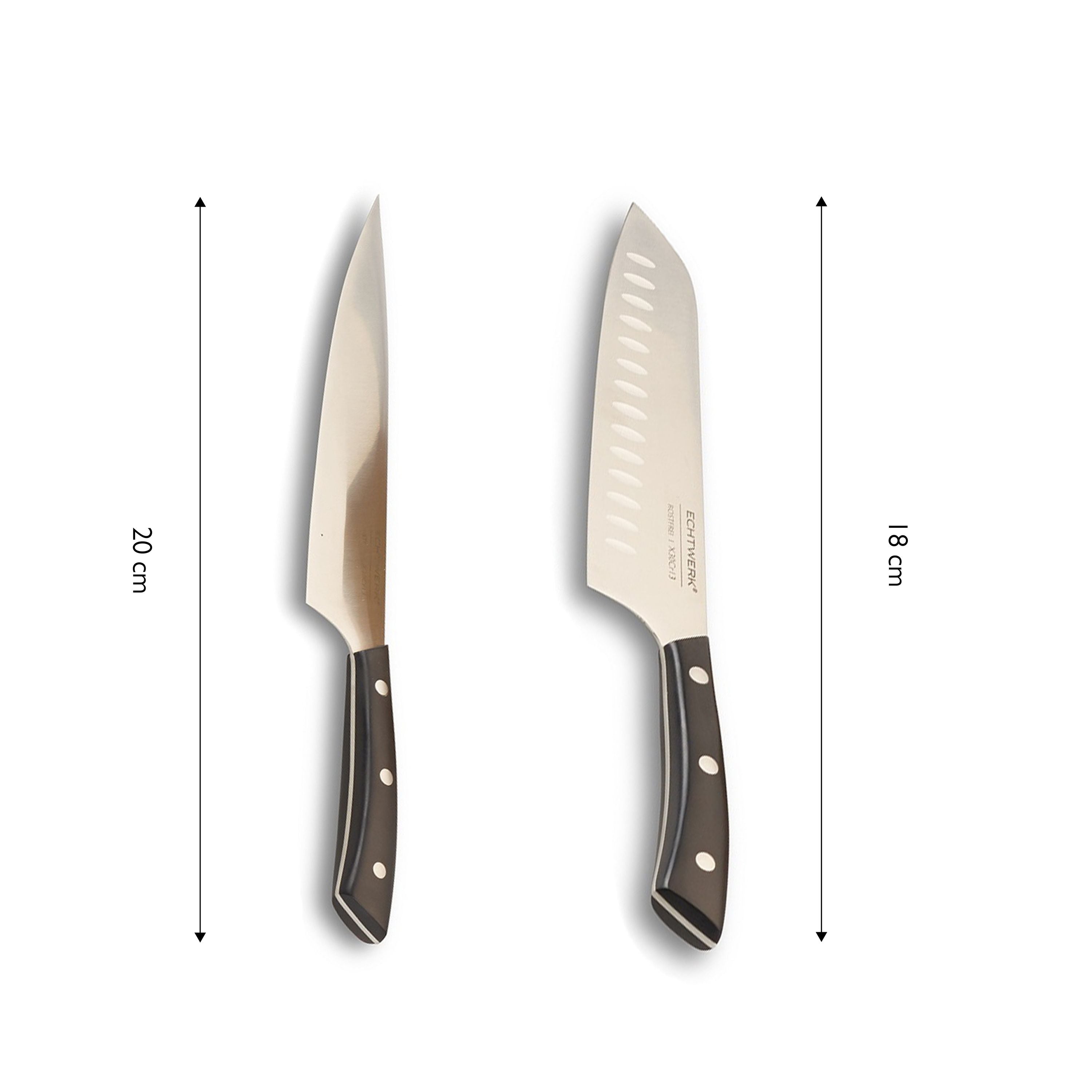 ECHTWERK Messerblock Set "Premium" aus Stahl