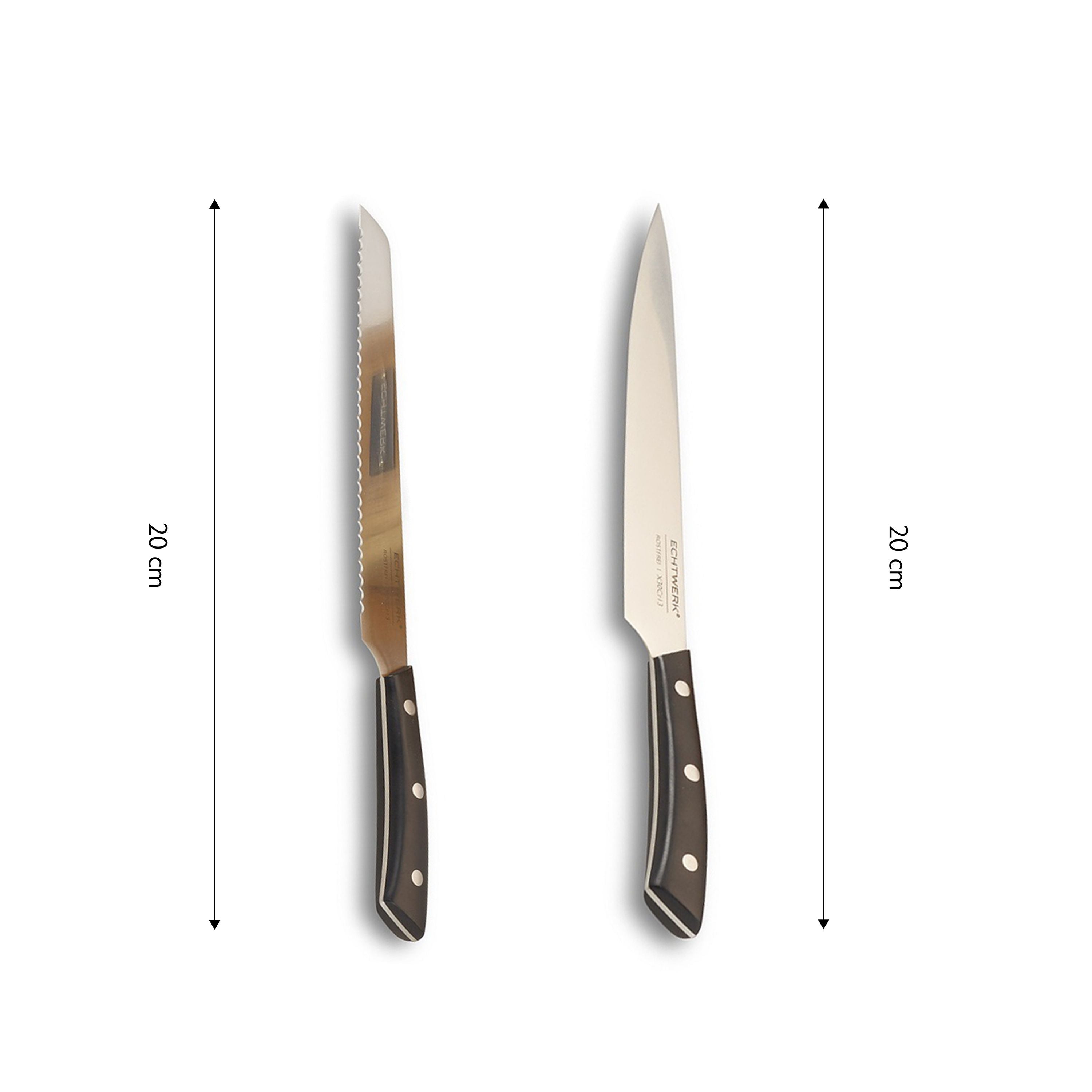 ECHTWERK Messerblock Set "Premium" aus Stahl