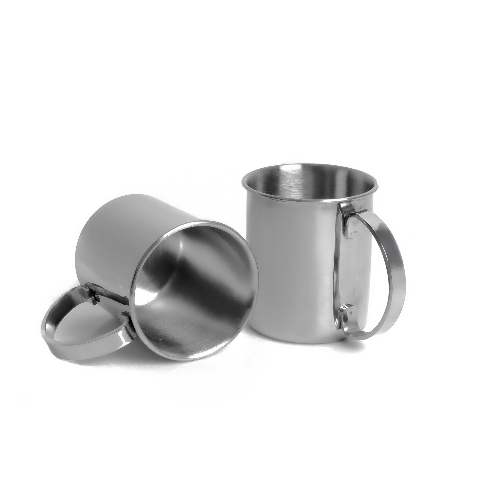 ECHTWERK Moscow Mule Becherset Silber aus Edelstahl 1000 ml