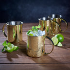 ECHTWERK Moscow Mule Becherset Gold aus Edelstahl 1000 ml