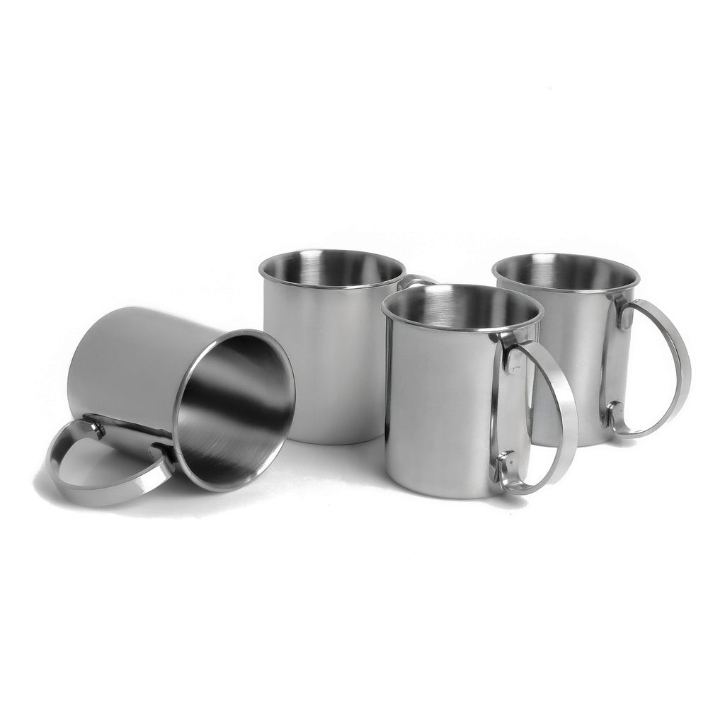 ECHTWERK Moscow Mule Becherset Silber aus Edelstahl 1000 ml