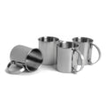 ECHTWERK Moscow Mule Becherset Silber aus Edelstahl 1000 ml