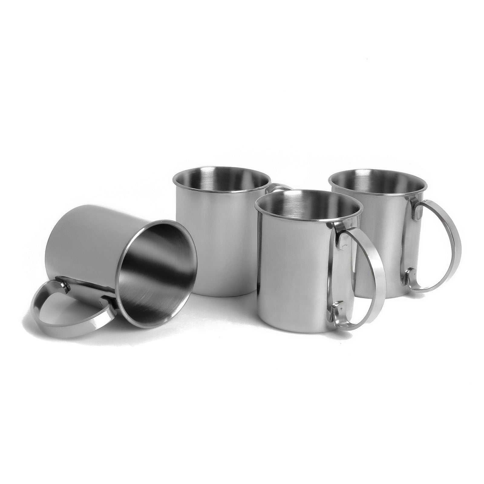 ECHTWERK Moscow Mule Becherset Silber aus Edelstahl 1000 ml