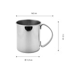 ECHTWERK Moscow Mule Becherset Silber aus Edelstahl 1000 ml