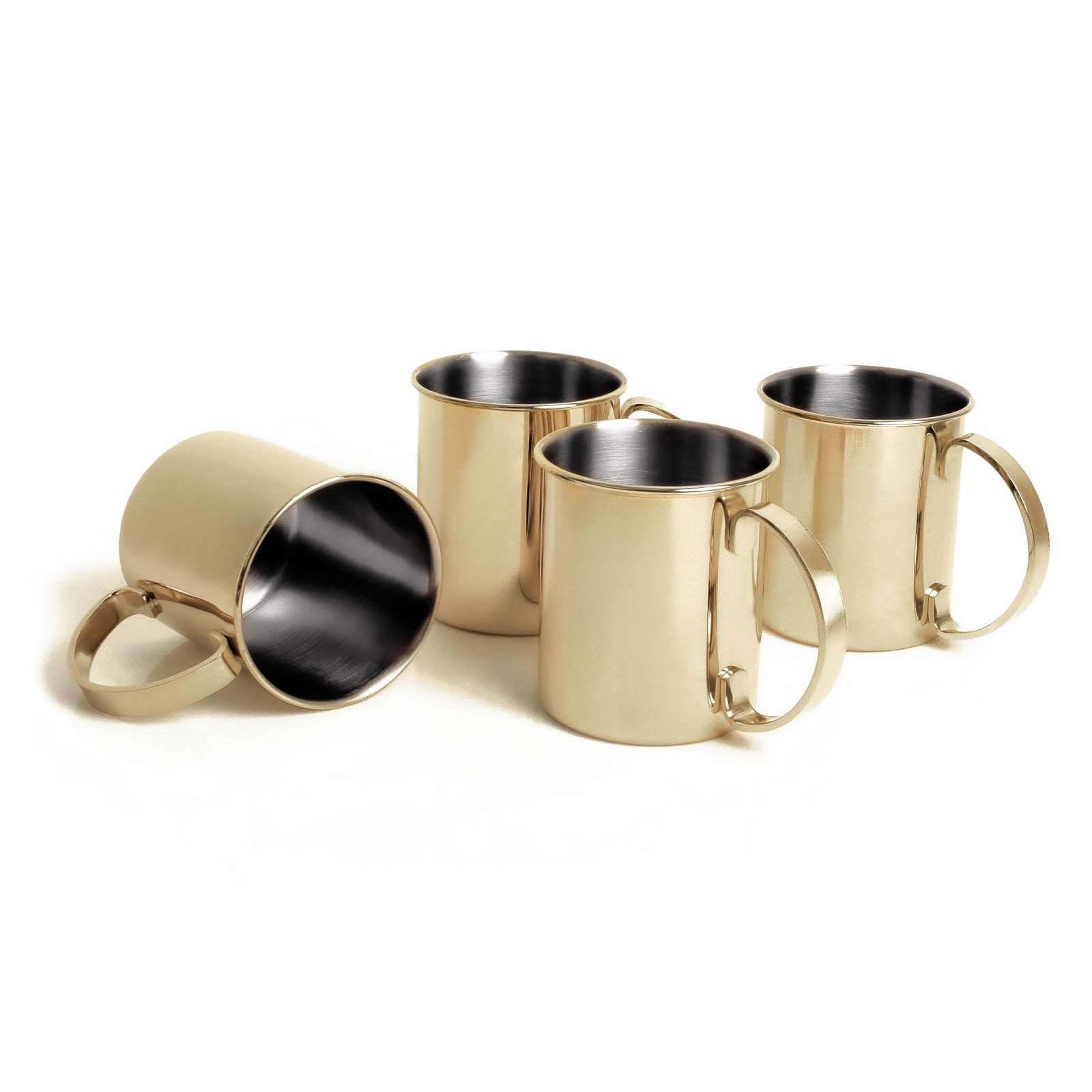 ECHTWERK Moscow Mule Becherset Gold aus Edelstahl 1000 ml