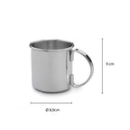 ECHTWERK Moscow Mule Becherset Silber aus Edelstahl 480 ml