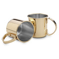 ECHTWERK Moscow Mule Becherset Gold aus Edelstahl 480 ml