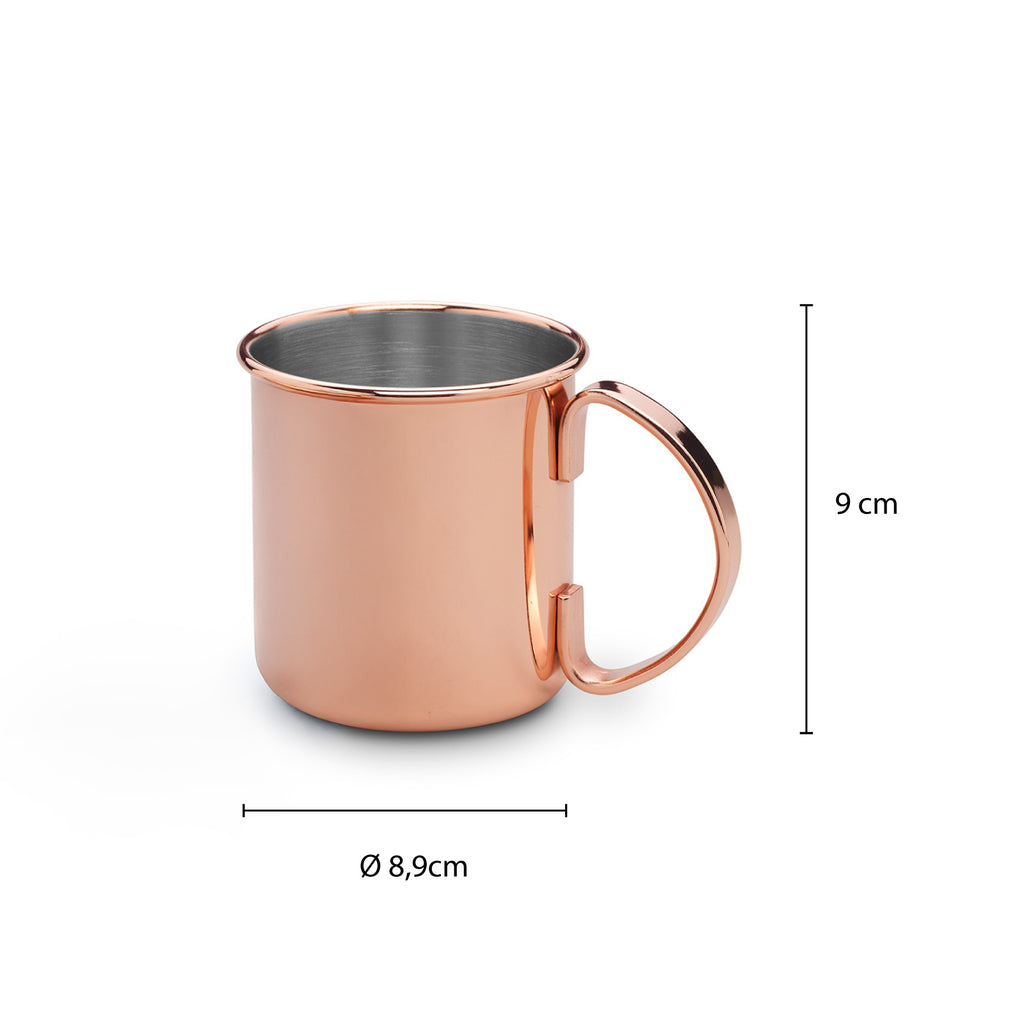 ECHTWERK Moscow Mule Becherset Kupfer aus Edelstahl 480 ml