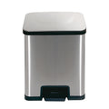 ECHTWERK Abfalleimer "POWER-STEP" Silber aus Edelstahl 38 Liter