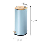 ECHTWERK Tretabfalleimer Skandi Look Maritim aus Metall 30 Liter