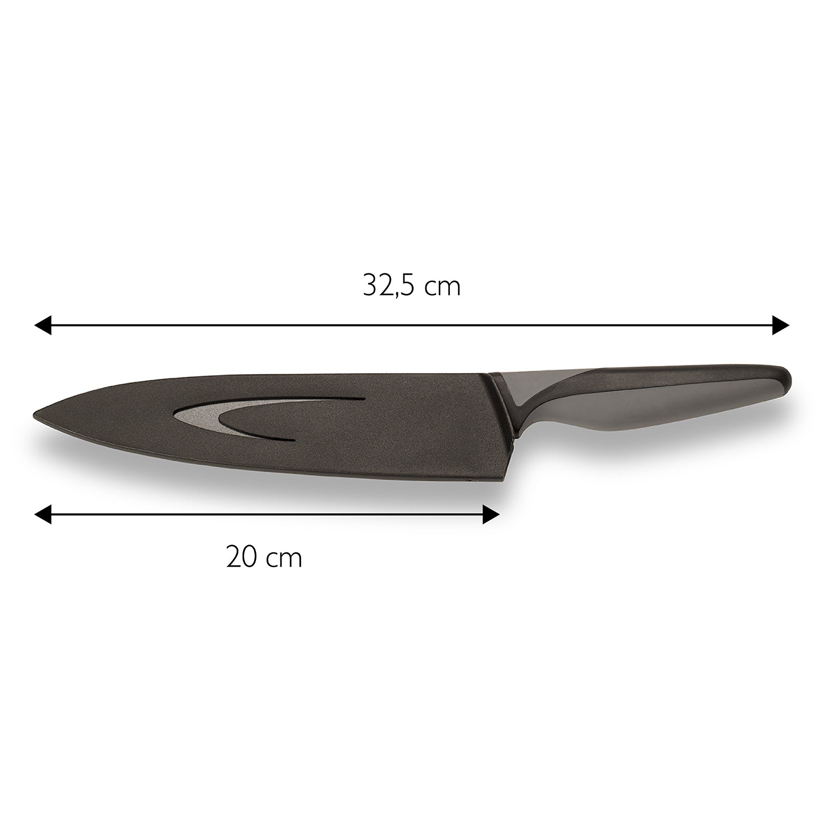 ECHTWERK Edelstahl Kochmesser schwarzes Küchenmesser
