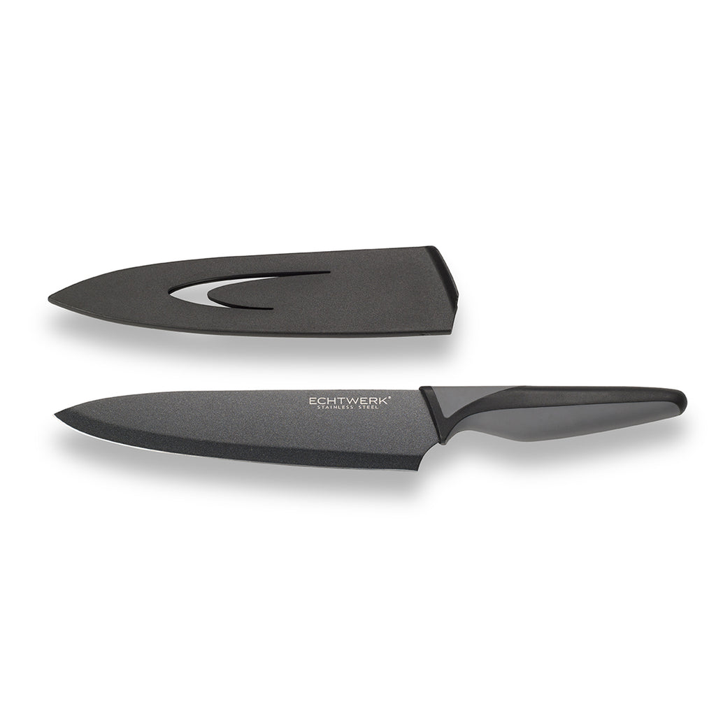 ECHTWERK Edelstahl Kochmesser schwarzes Küchenmesser