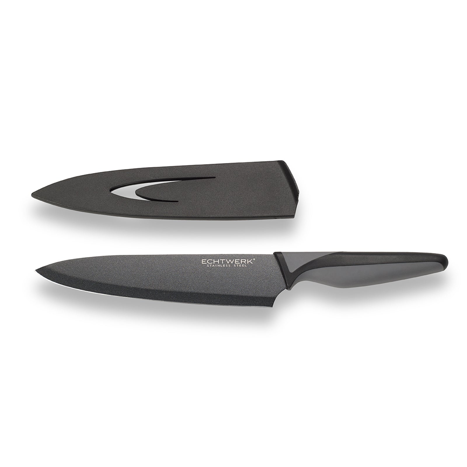 ECHTWERK Edelstahl Kochmesser schwarzes Küchenmesser