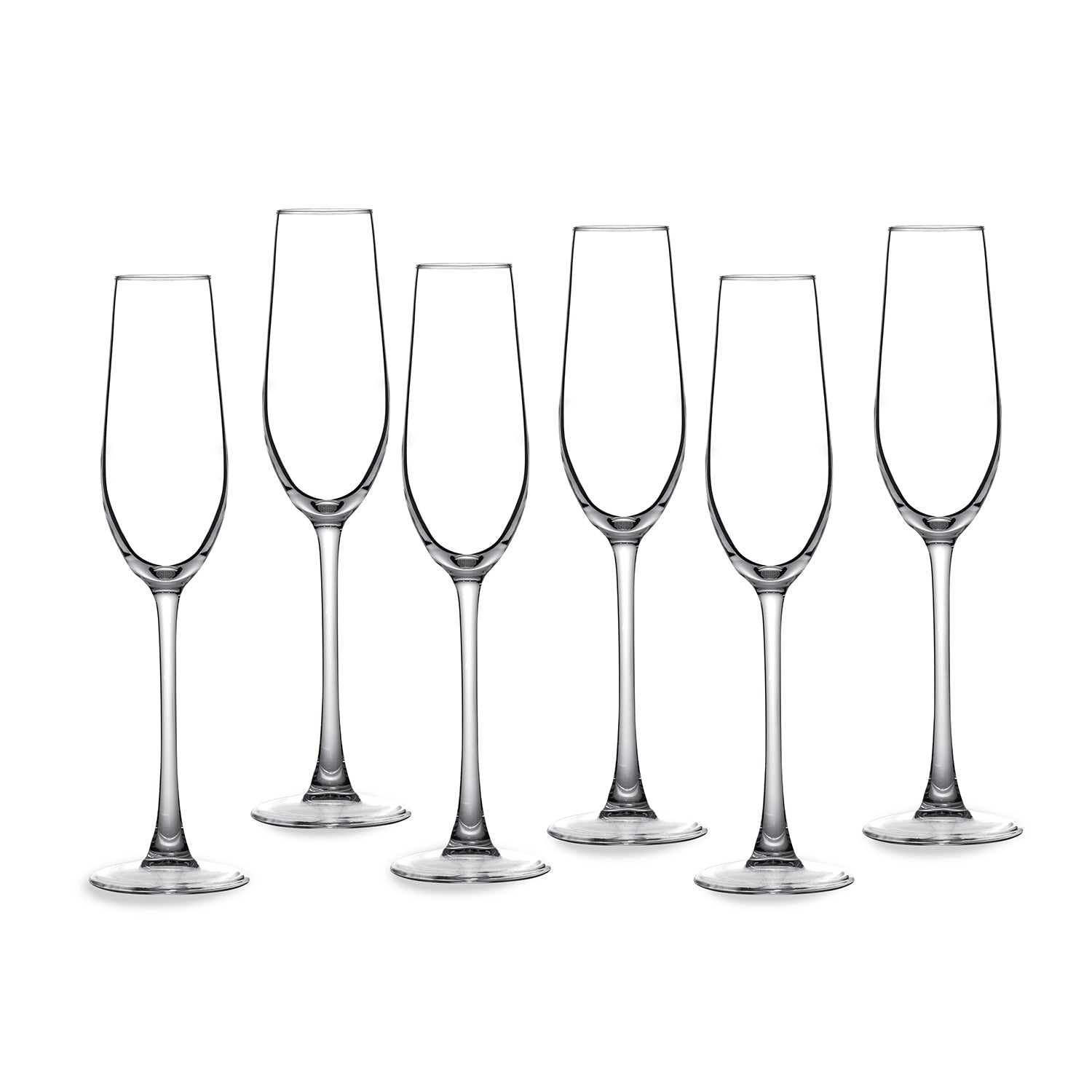 Sekt-/Champagnerkelche 6er Set, spülmaschinenfest, für Champagner, Schaumwein und Aperitifs