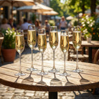 Sekt-/Champagnerkelche 6er Set, spülmaschinenfest, für Champagner, Schaumwein und Aperitifs