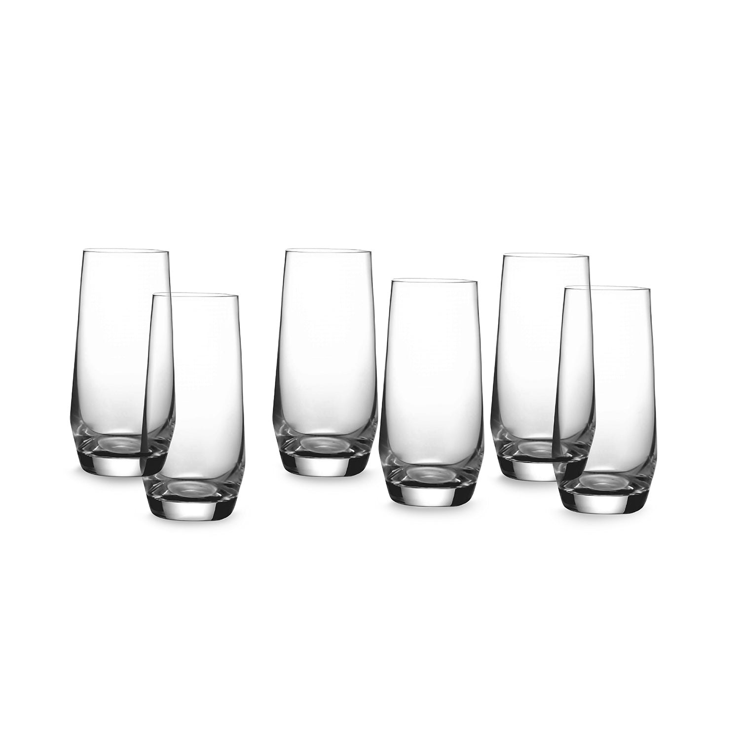 Wasser-Gläser 6er Set, Robuste Trinkgläser, spülmaschinenfest