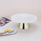 ECHTWERK stilvolle Tortenplatte aus Marmor Gold aus Metall