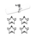 ECHTWERK Serviettenring-Set aus Edelstahl Silber