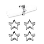 ECHTWERK Serviettenring-Set aus Edelstahl Silber