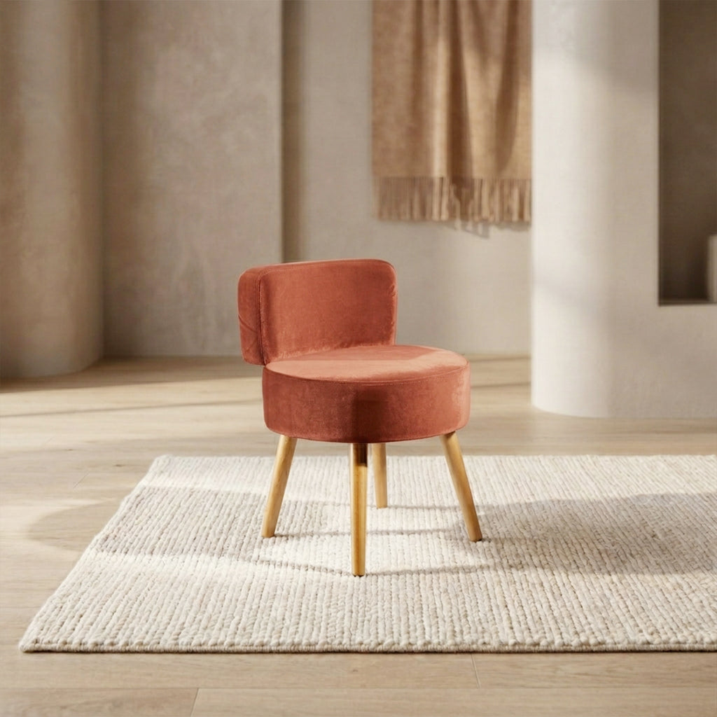 Kleiner Sessel/Hocker "Milo" - mit weicher Schaumstoffpolsterung