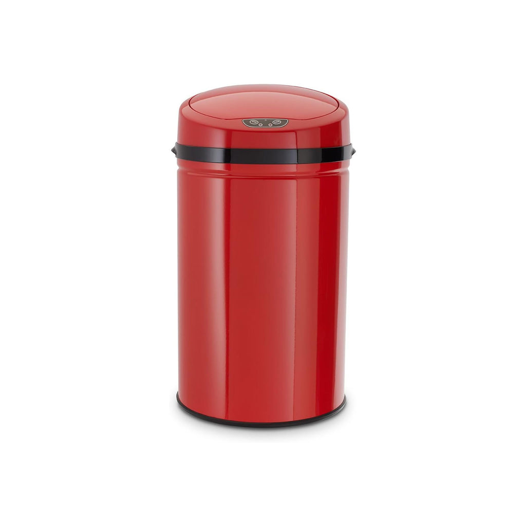 ECHTWERK Abfalleimer Mülleimer mit Sensor INOX Red aus Edelstahl 30 Liter