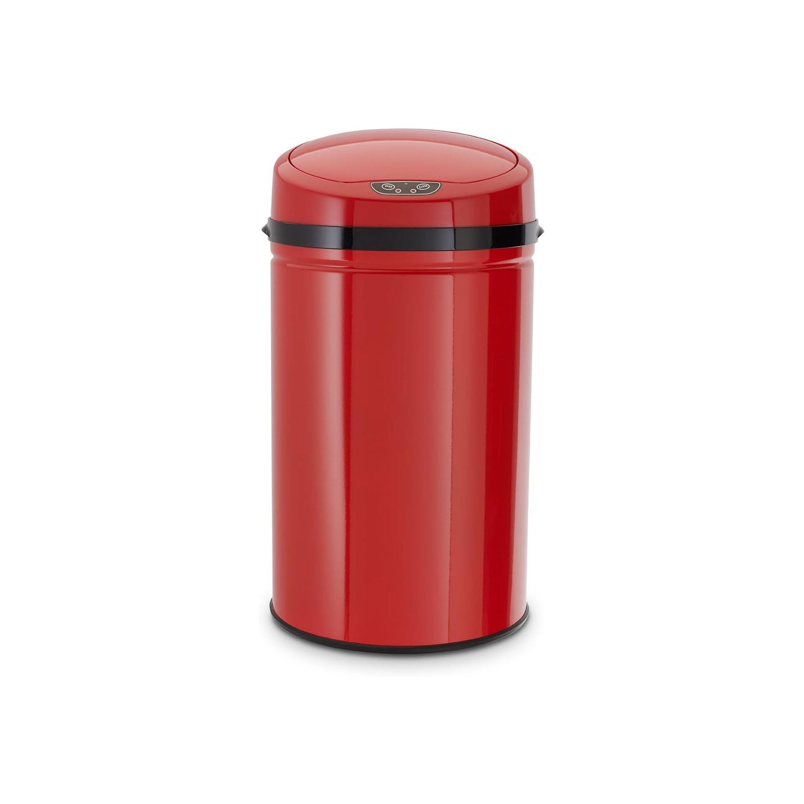 ECHTWERK Abfalleimer Mülleimer mit Sensor INOX Red aus Edelstahl 30 Liter