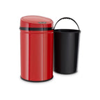 ECHTWERK Abfalleimer Mülleimer mit Sensor INOX Red aus Edelstahl 30 Liter